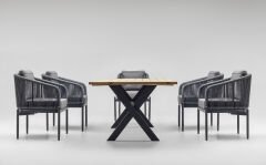 Dior 6'lı Yemek Takımı Antrasit