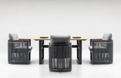 Scarlet 10'lu Yemek Takımı Antrasit