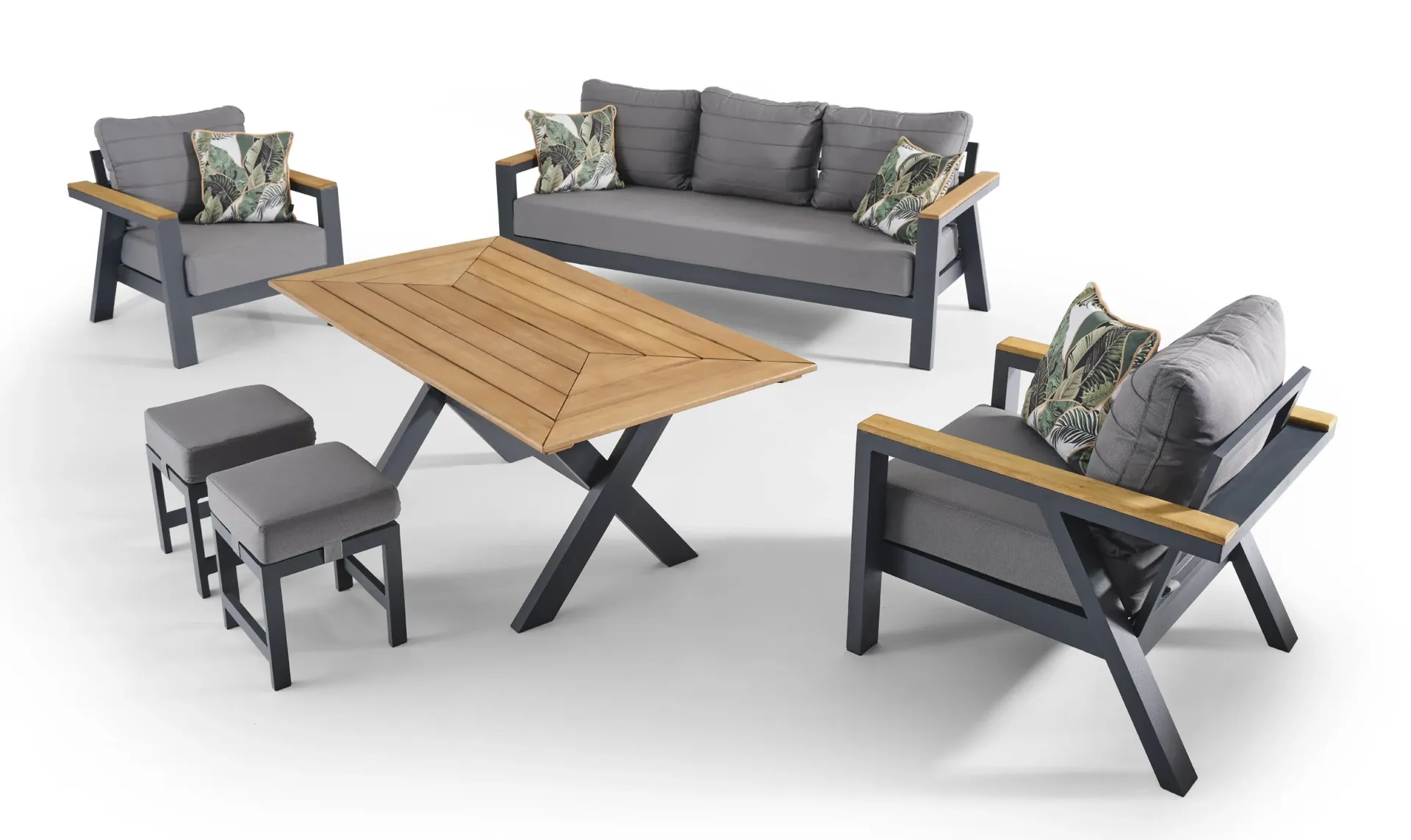 Madrid Oturma Grubu Antrasit