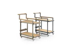 Alüminyum Servis Arabası Antrasit