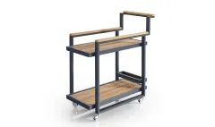 Alüminyum Servis Arabası Antrasit